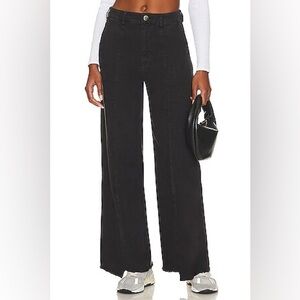 Monrow wide leg seamed pant